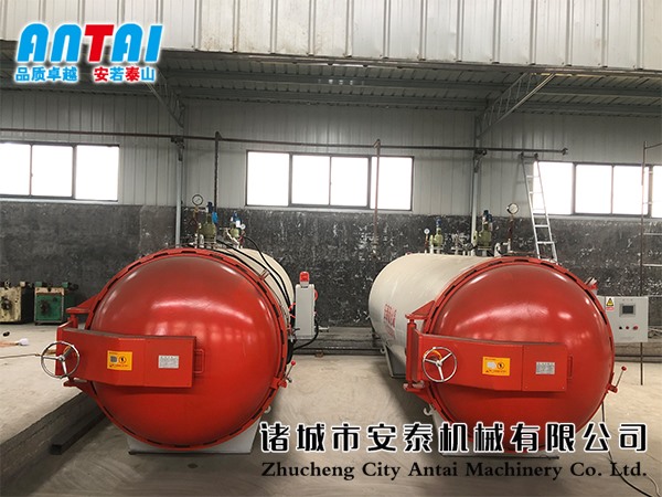 河南焦作AT-1740型膠鞋硫化罐使用現場